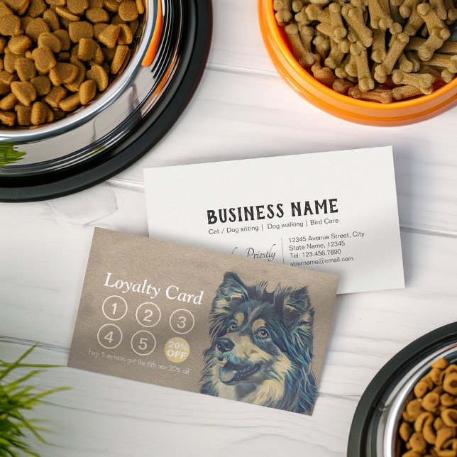 Pet Care Sitting Bathing & Grooming Loyalty Punch Card (Creator Uploaded)