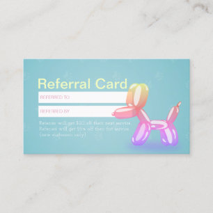 Pet Care Sitting Bathing & Grooming Referral Cards