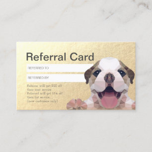 Pet Care Sitting Bathing & Grooming Referral Cards