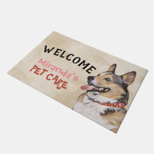 Pet Care Sitting Grooming Dog Beauty Salon Welcome Doormat