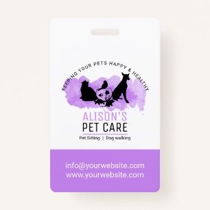 Pet Care / Sitting services / Dod walking ID Badge