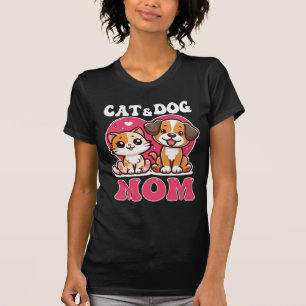 Pet Cat Dog Mom Shirt For Women Mothers   T-Shirt