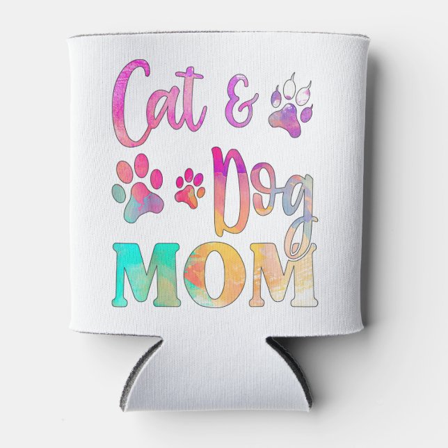 Pet Cat Dog Mum For Women, Mothers Day Can Cooler (Front)