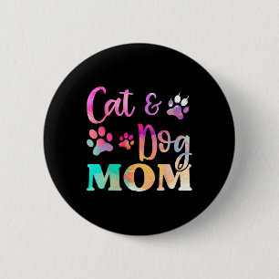 Pet Cat Dog Mum Shirt For Women 6 Cm Round Badge
