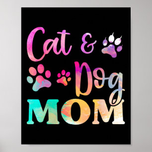 Pet Cat Dog Mum Shirt For Women Poster