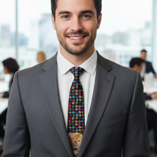 Pet Cat Dog Photo Personalise Photo Paws Tie