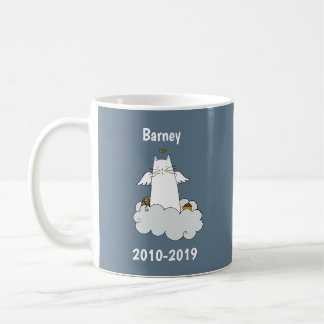 Pet Cat Memorial Mug (Left)
