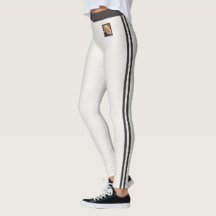 Pet Cat Mum Warm Neutral Deep Charcoal Custom Made Leggings
