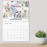 Pet Cat Photo Collage Calendar<br><div class="desc">Custom Cat Photo Collage Calendar. Celebrate your favourite feline with this personalised photo collage calendar made just for cat lovers. Each page—including the cover—features a clean, modern layout that puts your kitten or cat’s sweetest moments front and centre. A soft white gradient spans the bottom of the cover and every...</div>