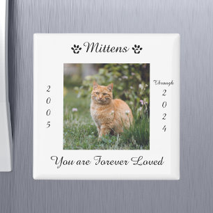 Pet Cat Remembrance Memorial Magnet
