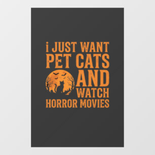Pet Cats Horror Movies Halloween Design_1