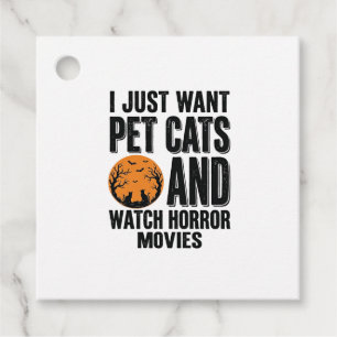 Pet Cats Horror Movies Vintage Halloween Shirt Des Favour Tags
