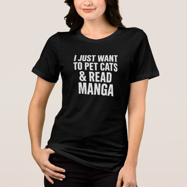 Pet Cats & Read Manga Tee (Front)