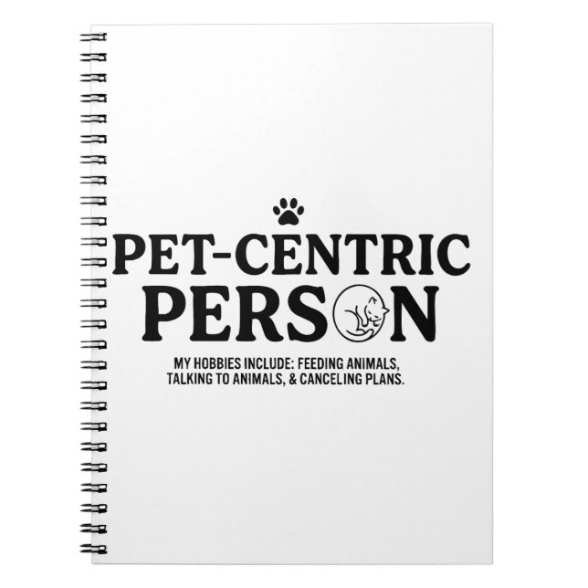 Pet Centric Person Notebook (Front)