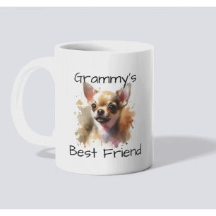 Pet Chihuahua Grammy's Best Friend/ Personalise Coffee Mug