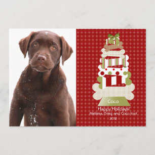 Pet Christmas Cards Flat Card Invitation Stock