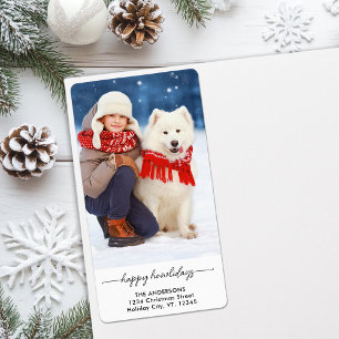 Pet Christmas Happy Howlidays Modern Dog Photo