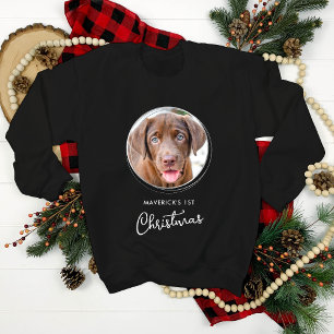 Pet Christmas Personalised Dog Photo Holiday Men's Sweatshirt