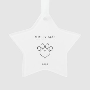 Pet Christmas Tree Star Dog/Cat Ornament