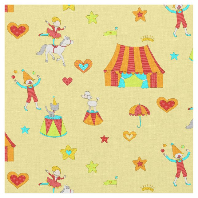Pet Circus-Repeated Fabric (Close Up)
