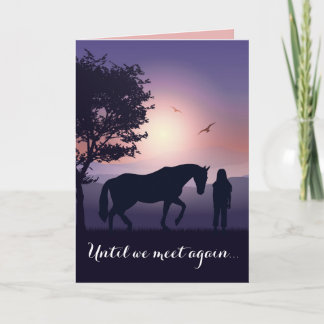 Pet Condolence Horse Loss Personalised Sympathy Card