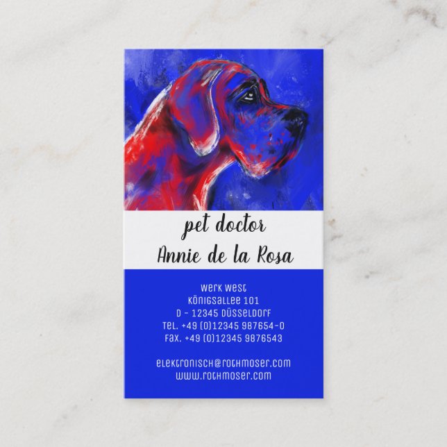 Pet Doctor Business Card (Front)