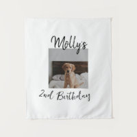 Pet dog cat animal birthday photo modern simple