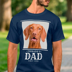 Pet Dog Cat Dad Since Year Personalised Photo T-Shirt
