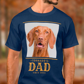 Pet Dog Cat Dad Since Year Personalised Photo T-Shirt
