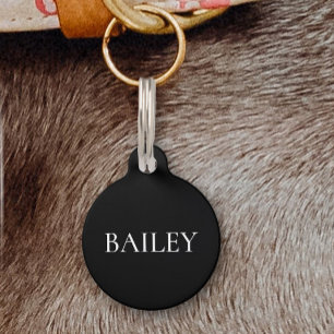 Pet Dog Cat Minimalistic Address Tag