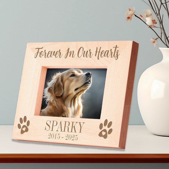 Pet Dog Cat Paws Love Memorial  Etched Frames (Creator Uploaded)