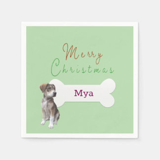 pet dog Christmas Napkin