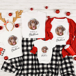 Pet Dog Christmas Personalised Photo Holiday T-Shirt