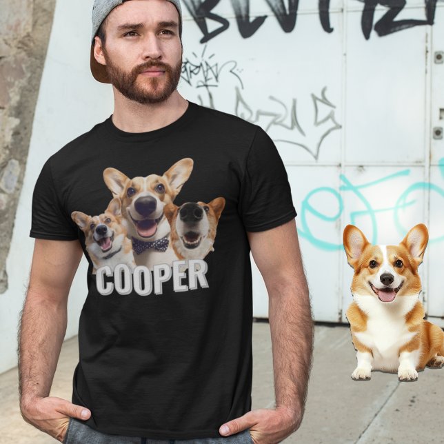 Pet Dog Custom Made Personalised Photo  T-Shirt (Creator Uploaded)