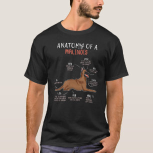 Pet Dog Definition Animal Anatomy Of Belgian Malin T-Shirt