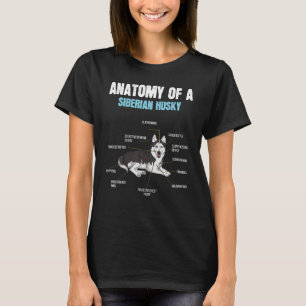 Pet Dog Definition Animal Anatomy Of Siberian Husk T-Shirt