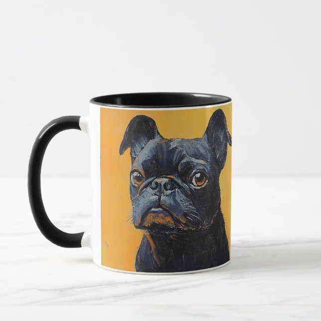 Pet Dog  Elegant Modern Simple Custom Personalised Mug (Left)