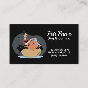 Pet Dog Grooming Service Business Card