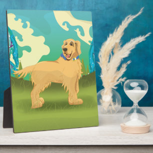 Pet Dog in the park Plaque