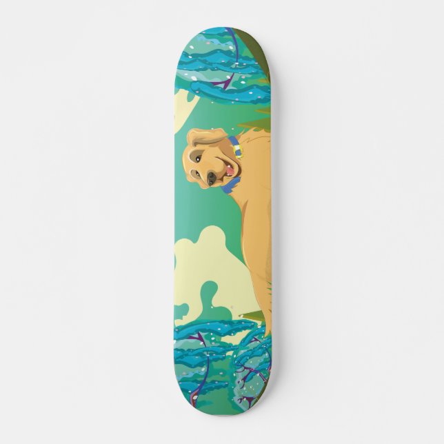 Pet Dog in the park Skateboard (Front)