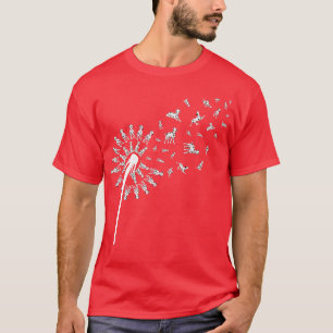 Pet Dog Lover Dog Dandelion Dog Breed Dalmatian T-Shirt