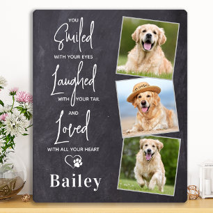 Pet Dog Memorial Personalised Remembrance Photo Plaque