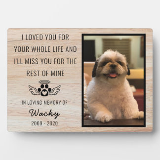 Pet Dog Memorial Remembrance In Loving Memory Plaque