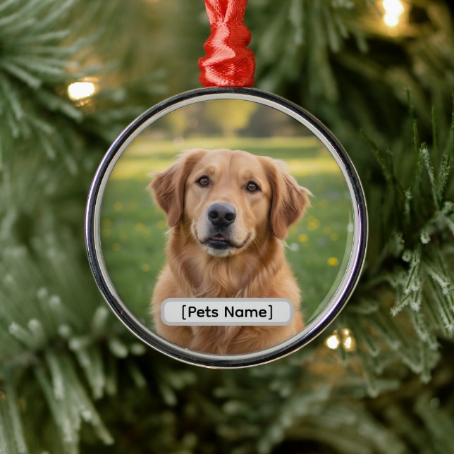 Pet Dog or Cat Custom Christmas Ornament 2025 (Tree)