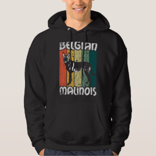 Pet Dog  Owner Shepherd Vintage Belgian Malinois Hoodie