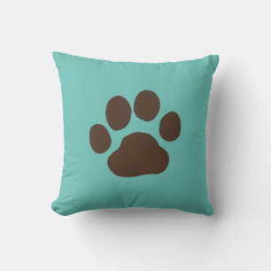 Pet Dog Paw Print   Cool Canine Lover's Cushion