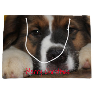 Pet Dog Photograph Large Gift Bag