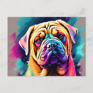 Pet Dog Portrait Shar Pei Postcard