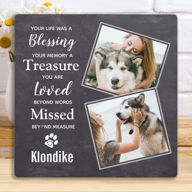 Pet Dog Remembrance - Pet Loss Gift - Pet Memorial Plaque (Creator Uploaded)
