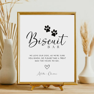 Pet Dog Treat Favour Biscuit Bar Wedding Sign